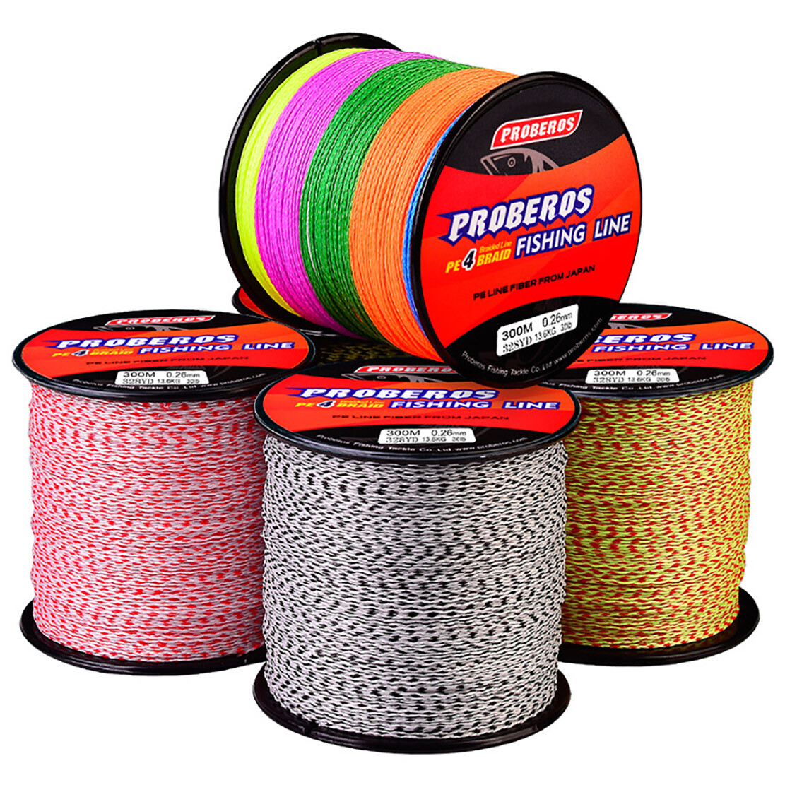 Fish Line 10 Colors PE line 4 Braided Fishing Line Braided 300 m Super Power