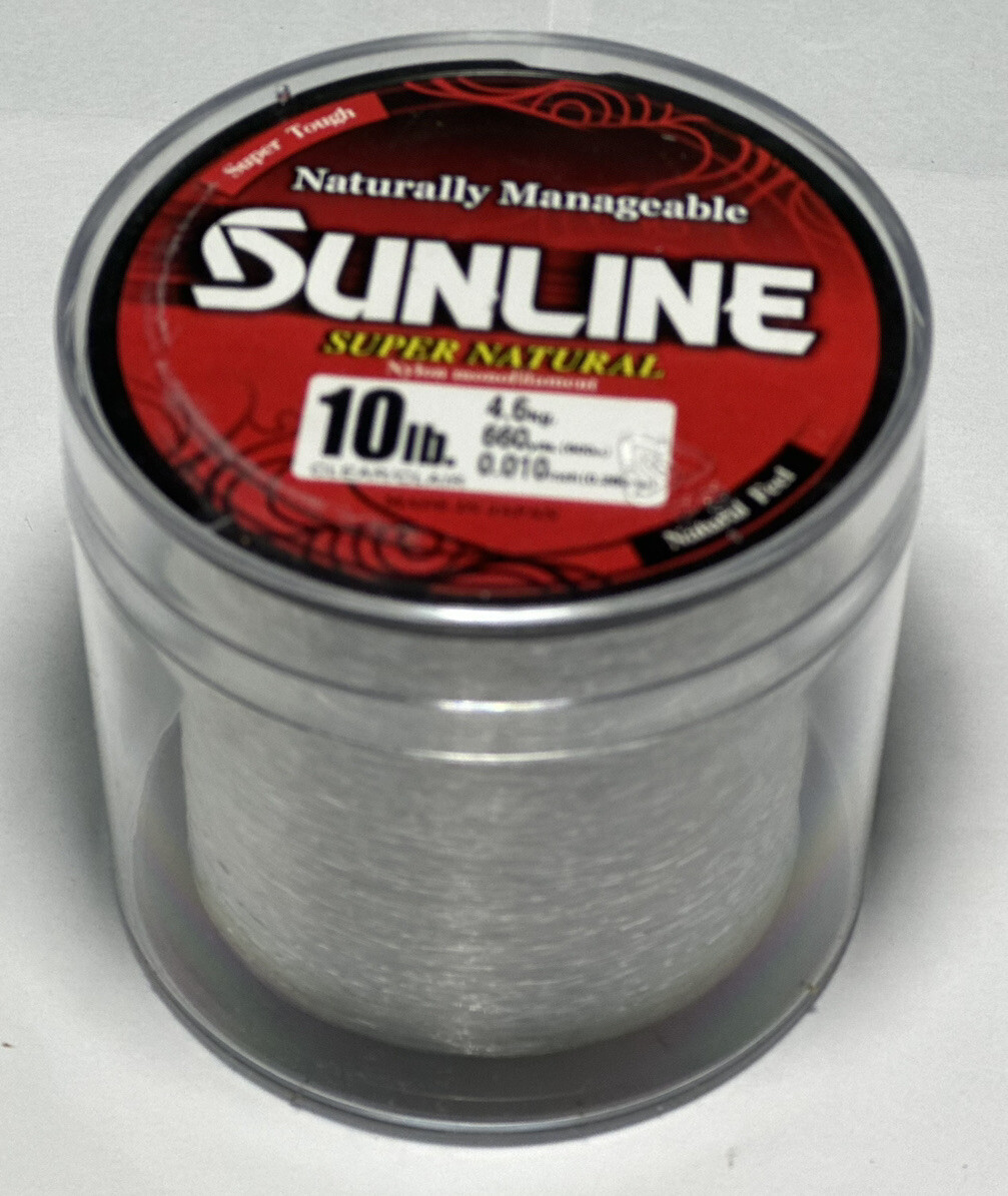 Sunline Super Natural Monofilament – 660 Yard Spool 10LB.