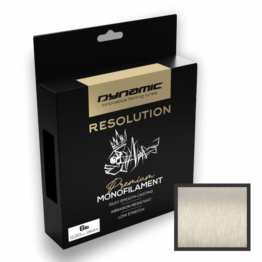 10lb (SUPER SMOOTH) Fishing Line – Super Thin Diameter – RESOLUTION (Clear)