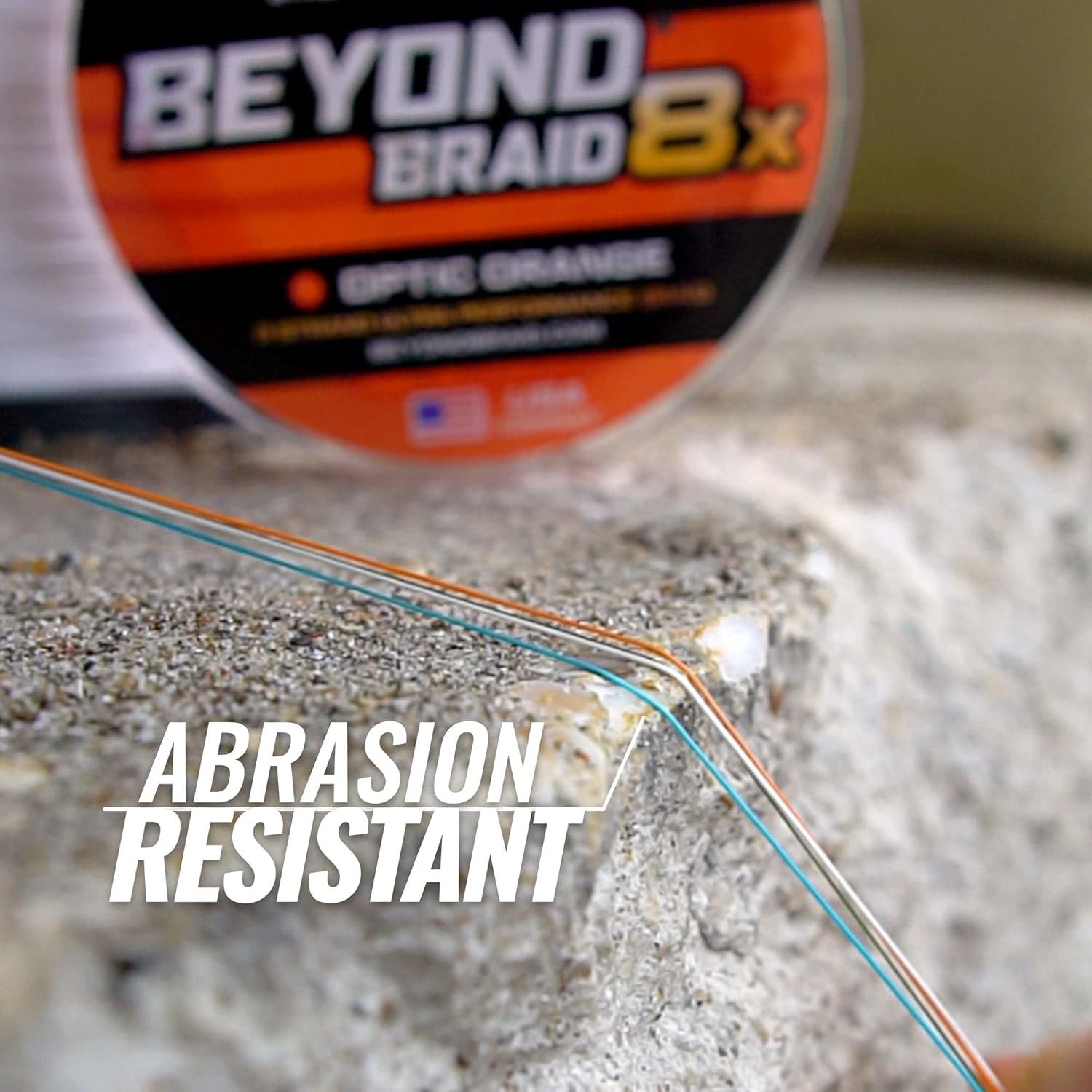 Braided Fishing Line -Super Strong – Abrasion Resistant – No Stretch -Blue Ca…