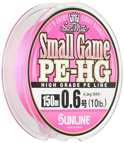 Sunline Saltimate Small Game HG PE Line 150m 0.6 10lb Sakura Pink Fishing