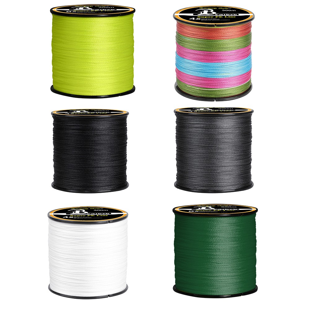 328/547/1093 Yards Strong PE Braided Fishing Line 4 Strands 12-100LB f/ Saltwar