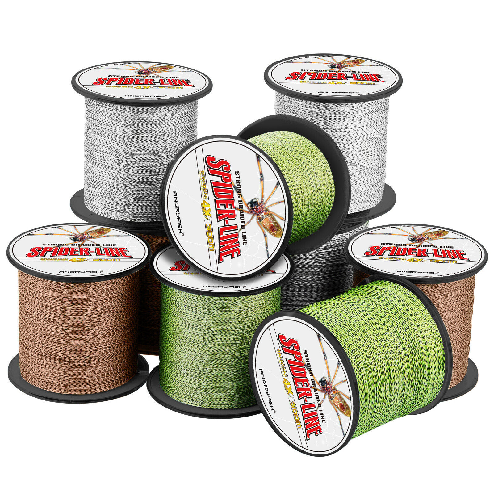 328 547 1094 Yards Super 4 Strands PE Test Braided Fishing Line Spool 9 Colors