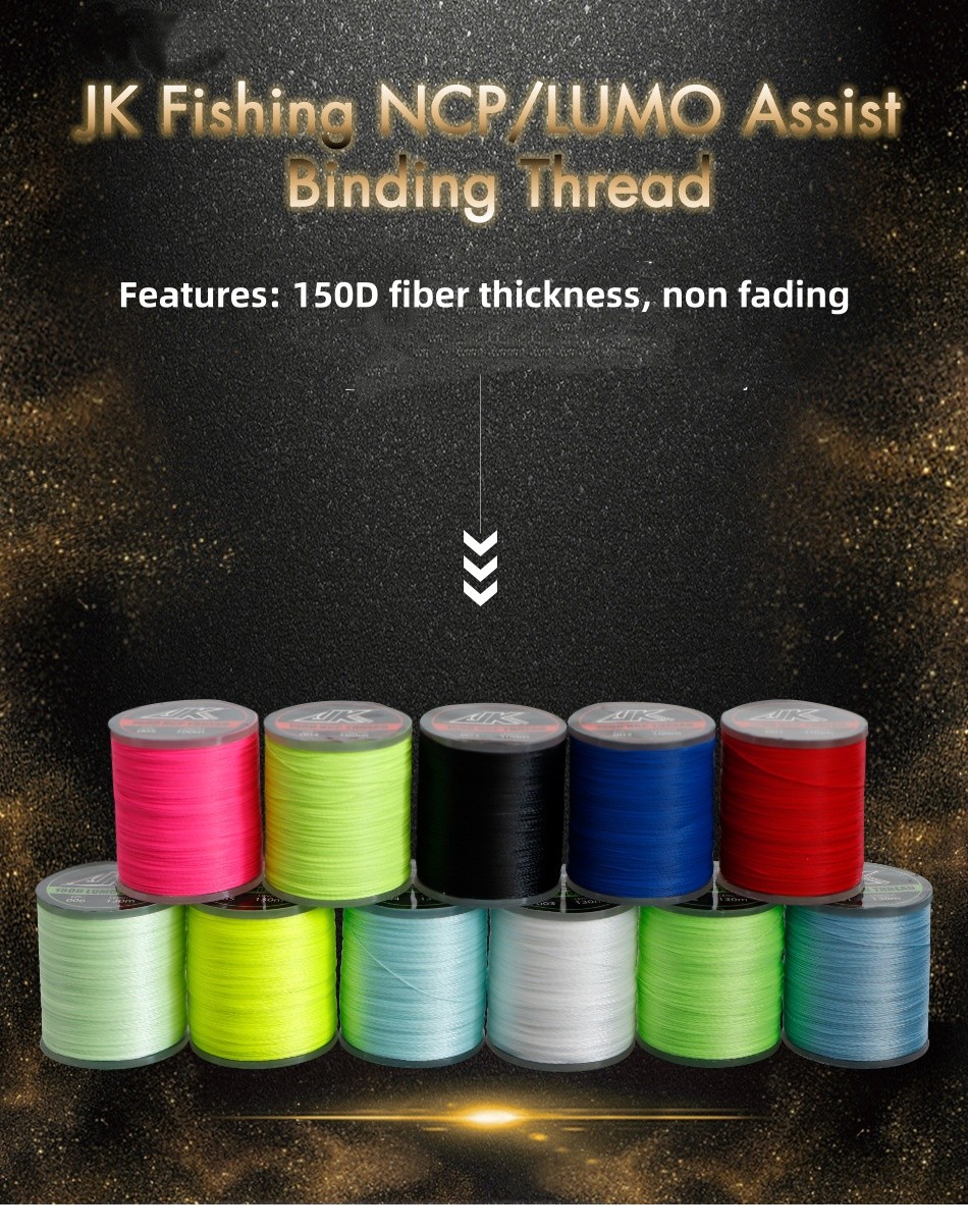 Fishing Binding Line Fish Hook Line Common/Glow 150D Binding Line Hand-made
