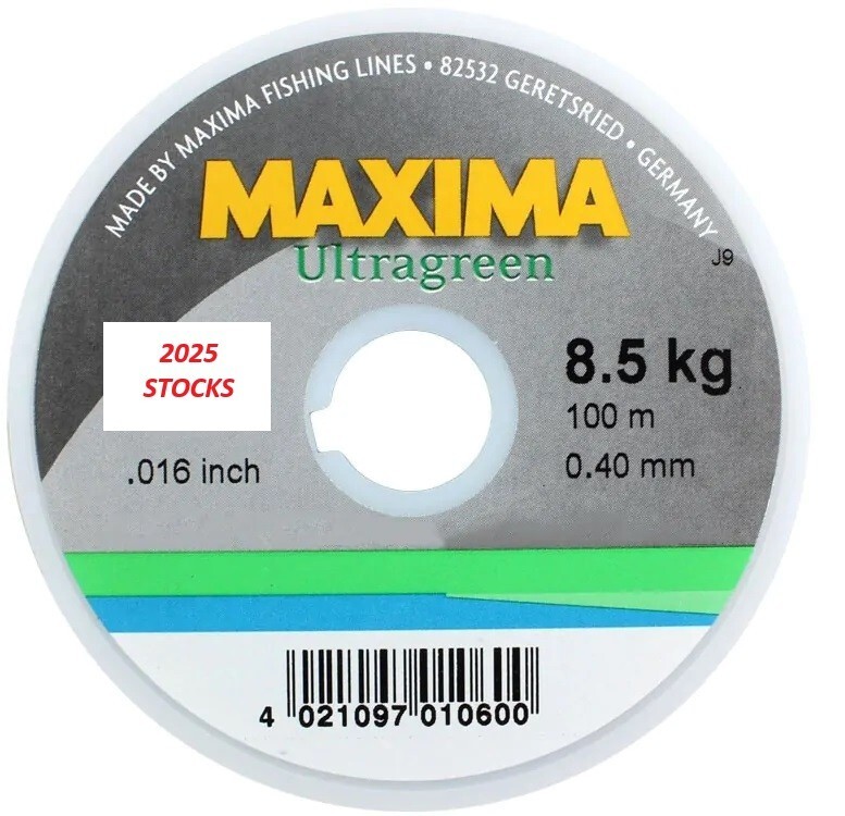 MAXIMA Ultragreen 100M SPOOLS * NEW 2025 STOCK – ALL SIZES * Maxima