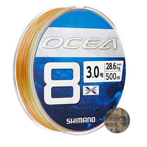 Shimano Ocea 8 PE Fishing Line 500m 3.0 Size 5-Color Heat Sink Coated LD-A91S