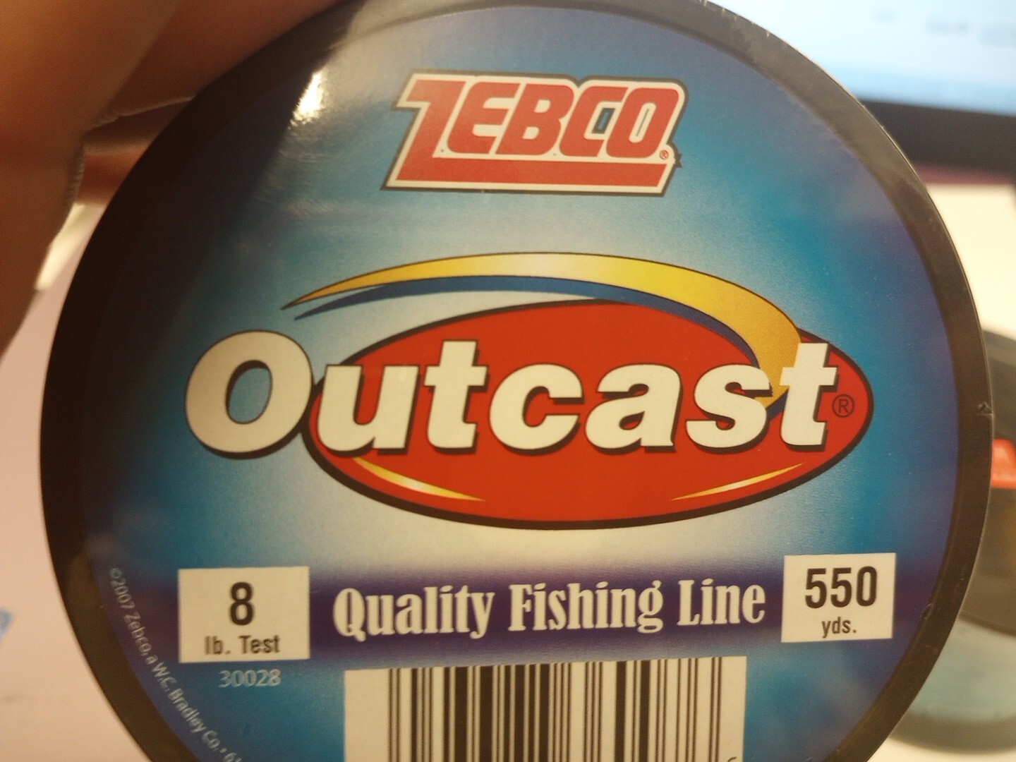 8# Test Zebco Monofilament Fishing Line, Low Memory and Stretch Lot Of 2
