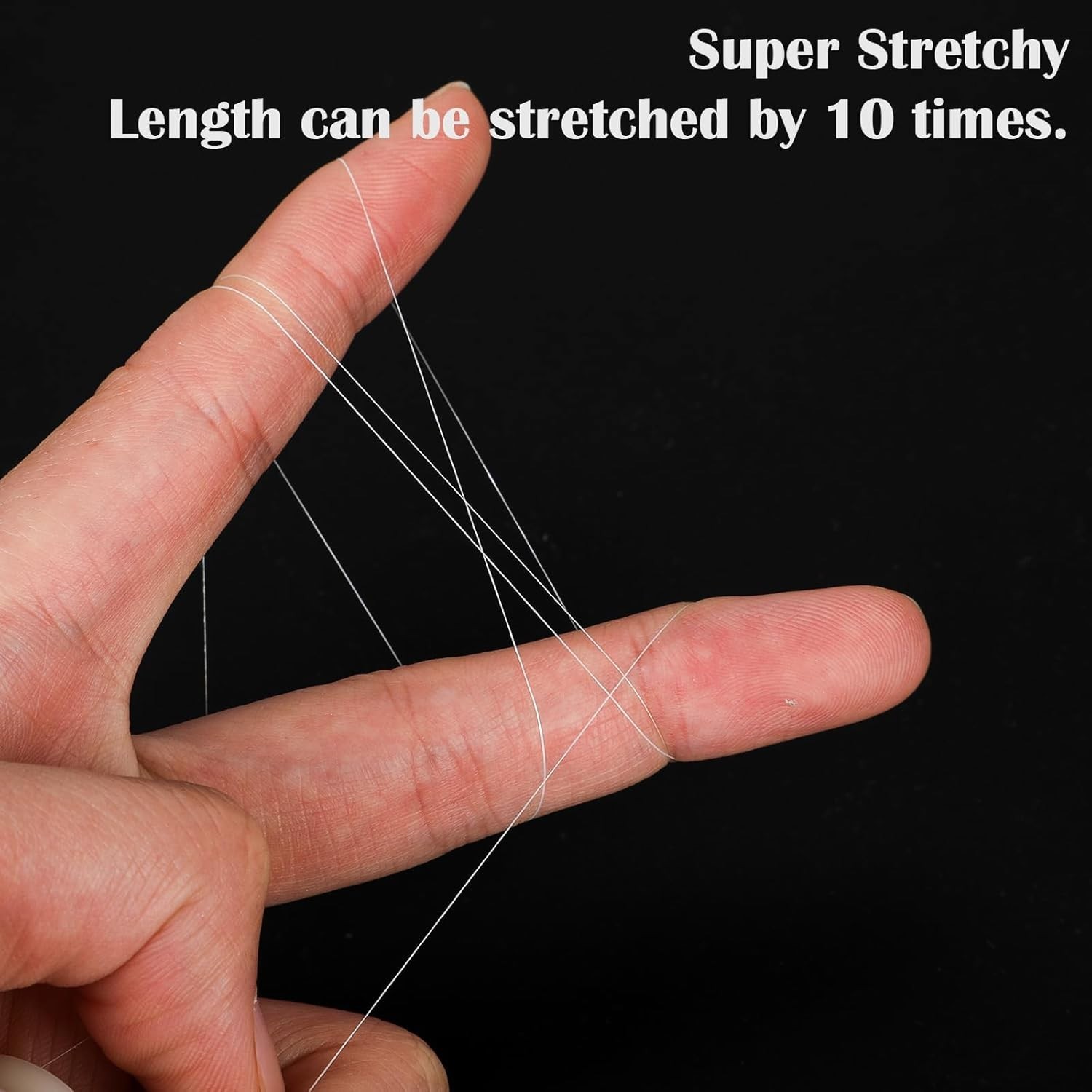 Invisible Fishing Bait Thread – 656 Feet Stretchy 0.2mm Clear Nylon for Anglers