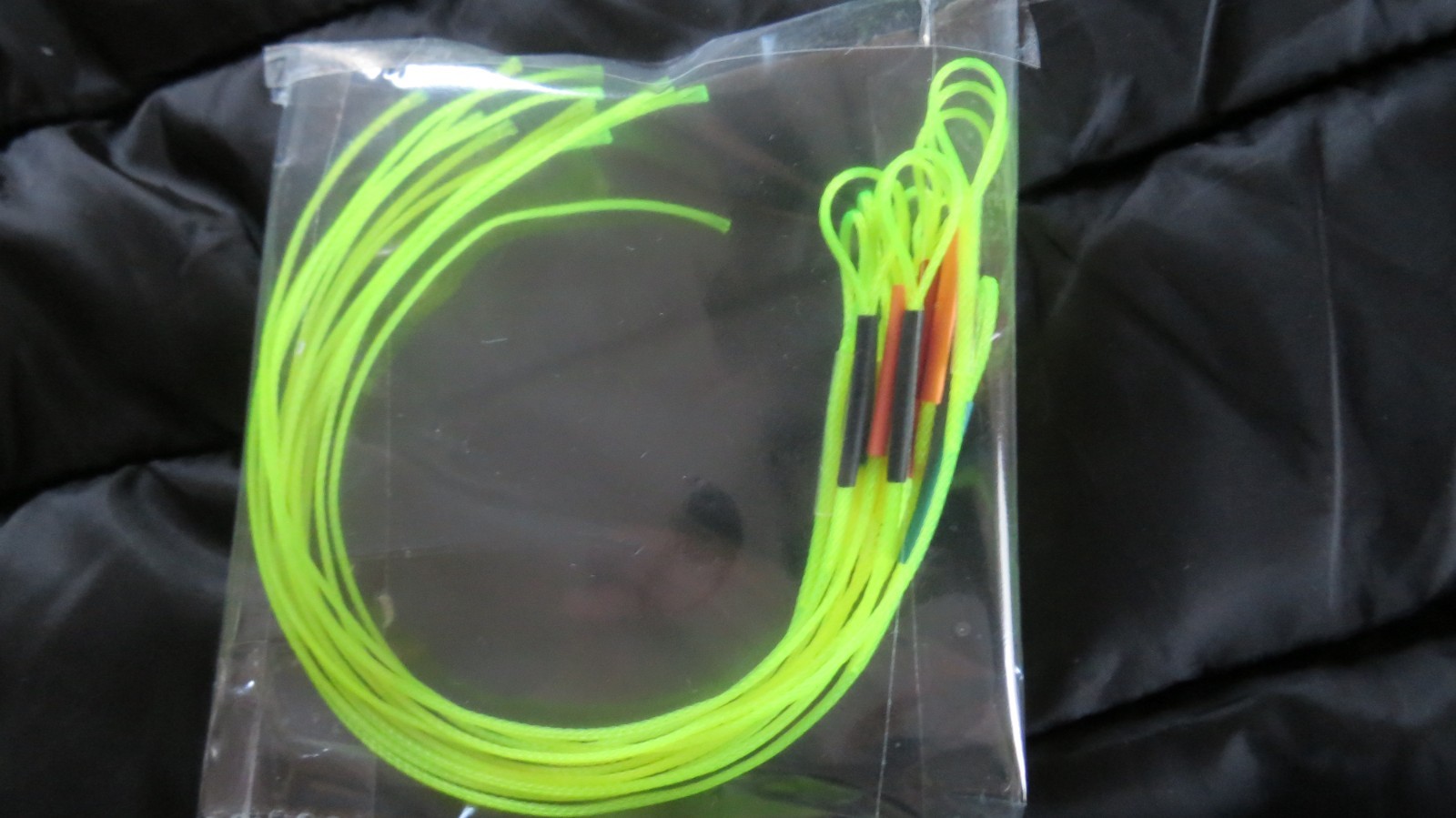 Braided leader loops 12 FLUORESCENT LIME GREEN for fly lines ###