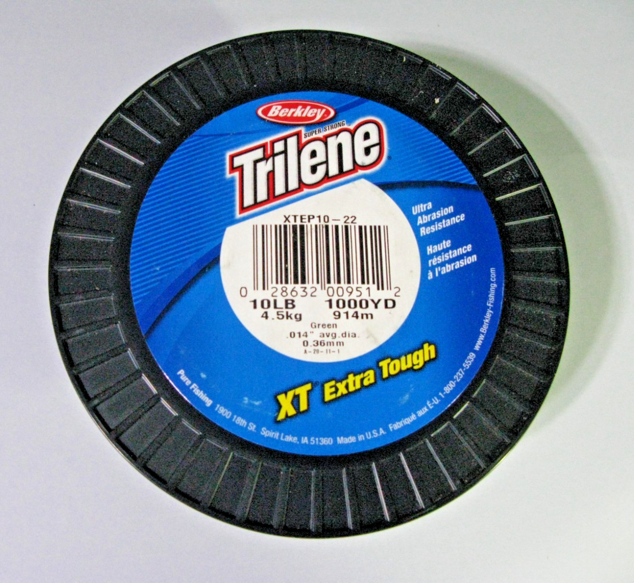 ONE Spool Berkley, TrileneXT Monofilament Line, 1000yd 10lb Green(35-40%remains)