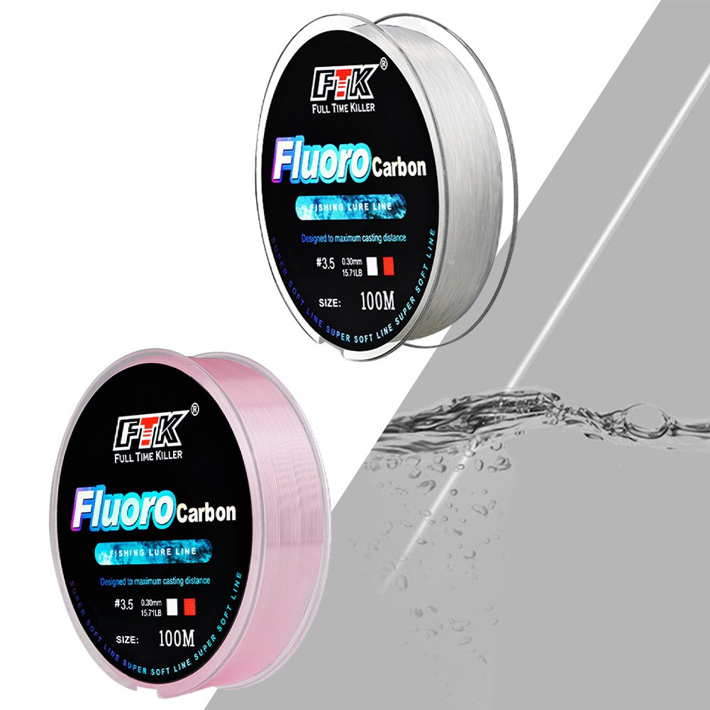 Exceptional Handling Transparent Fishing Line 100m Fluorocarbon Leader