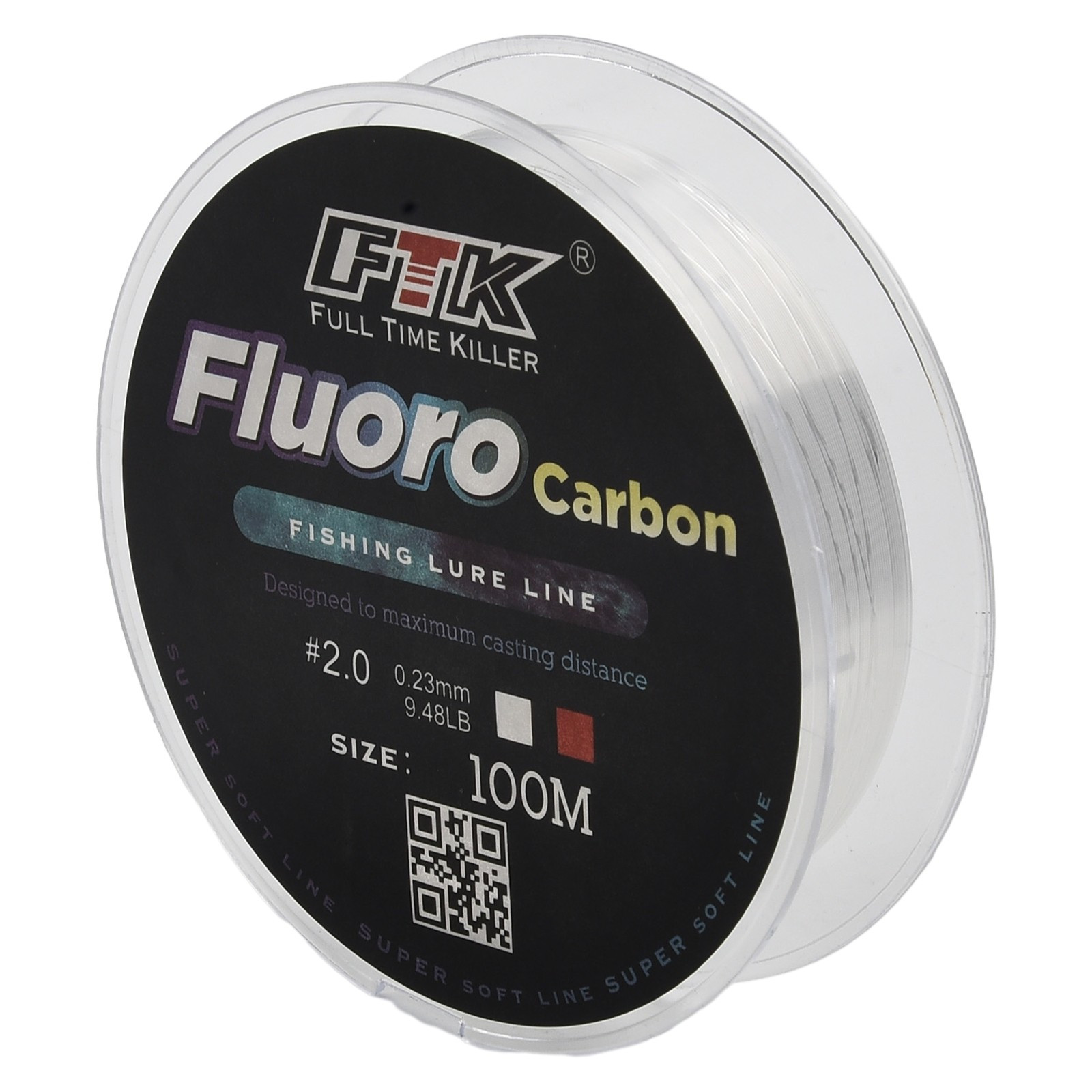 Exceptional Handling Transparent Fishing Line 100m Fluorocarbon Leader
