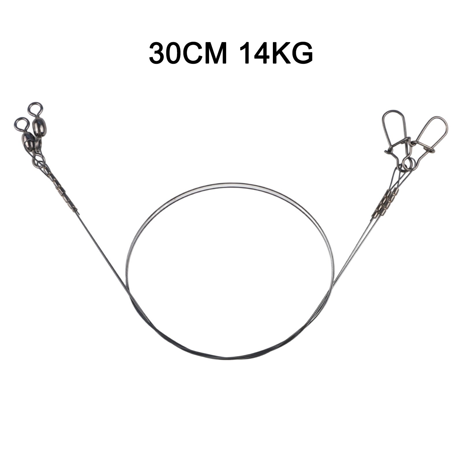 Titanium Fishing Wire Leader Line with Swivel Snap Rust Proof and Anti Damage