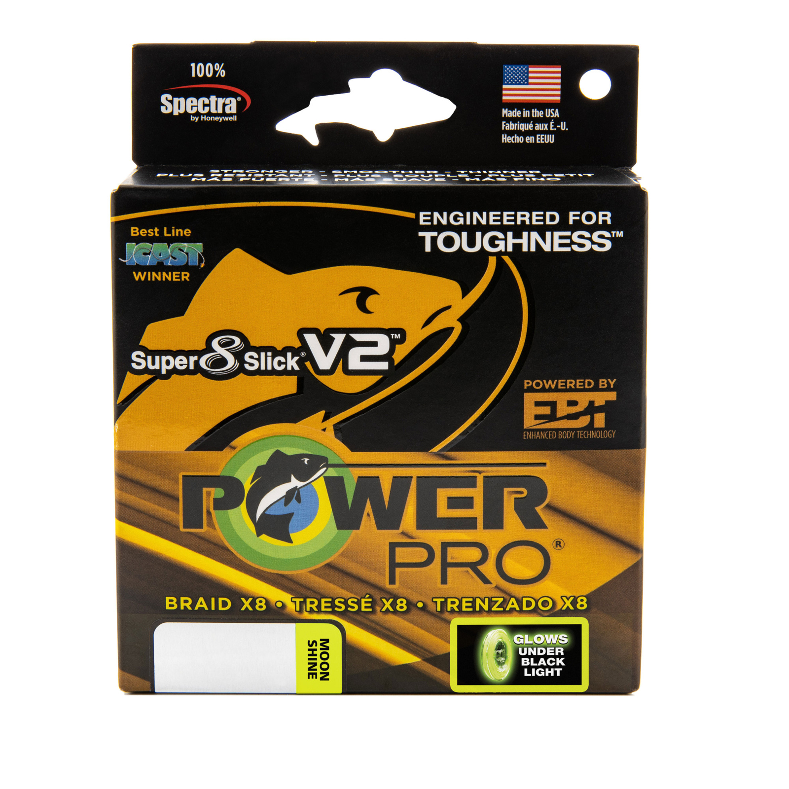 PowerPro Super 8 Slick V2 Braided Fishing Line – Moon_Shine – 40lb – 3000yd (…