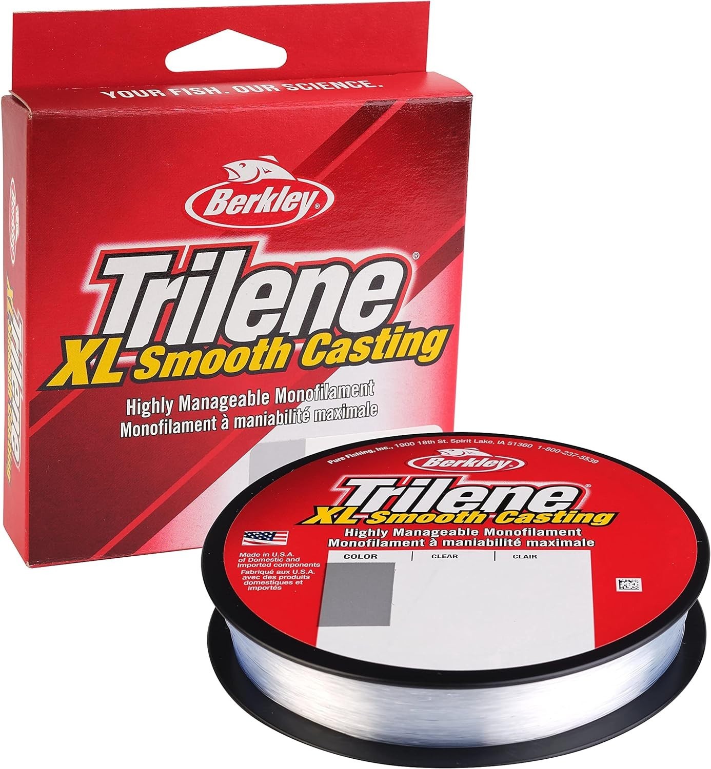 Trilene XL 8lb Monofilament Fishing Line – 990ft Clear for Optimal Performance
