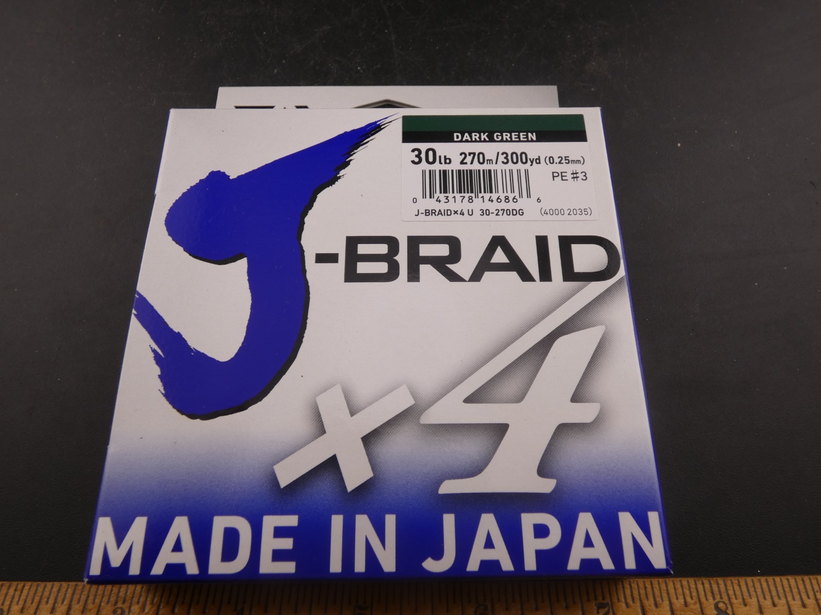 Daiwa J-Braid X4 Braided Fishing Line – 300 Yards Dark Green 30 Lb Fishing Line