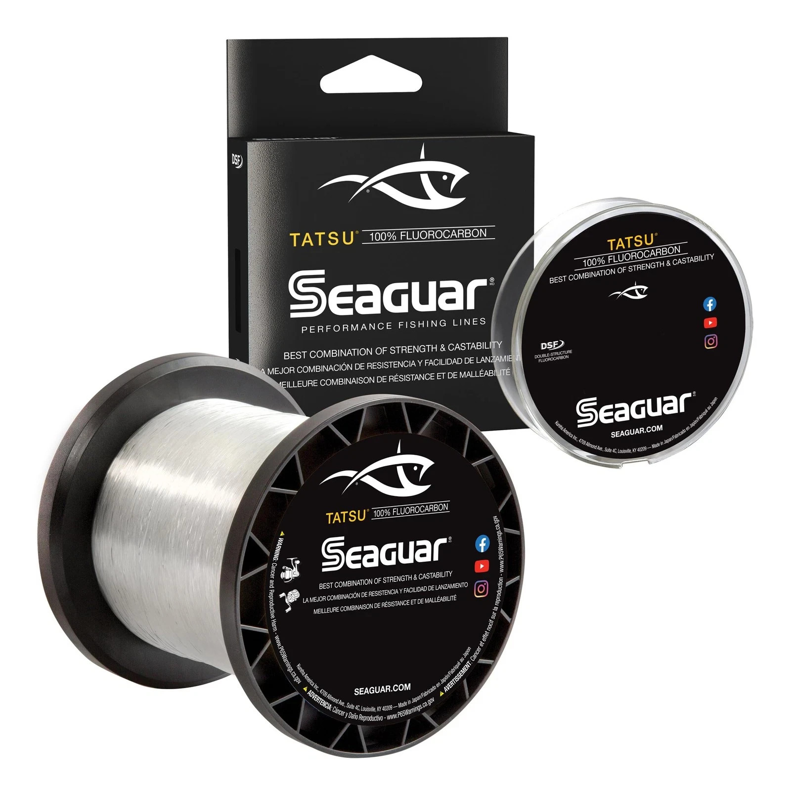Seaguar Tatsu 100 Fluorocarbon Fishing Line DSF 17lbs 200yds