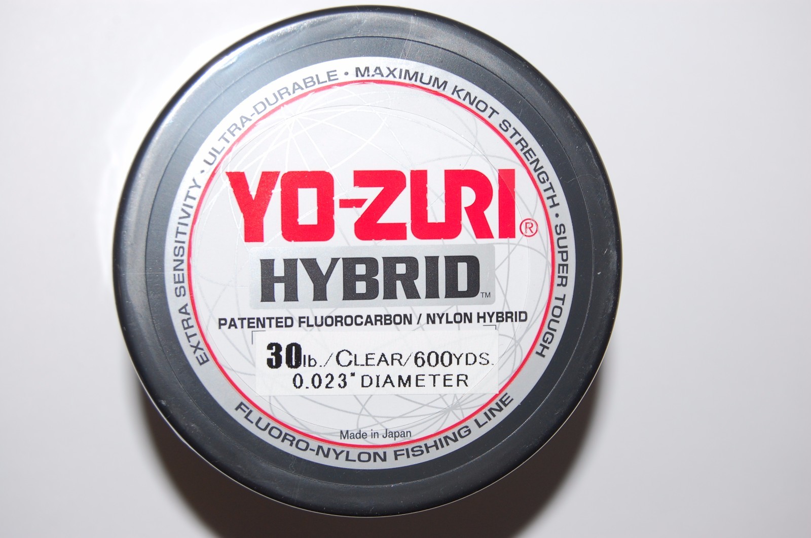 yo zuri fluorocarbon nylon hybrid 30lb lo-vis clear 600yds spool fishing line