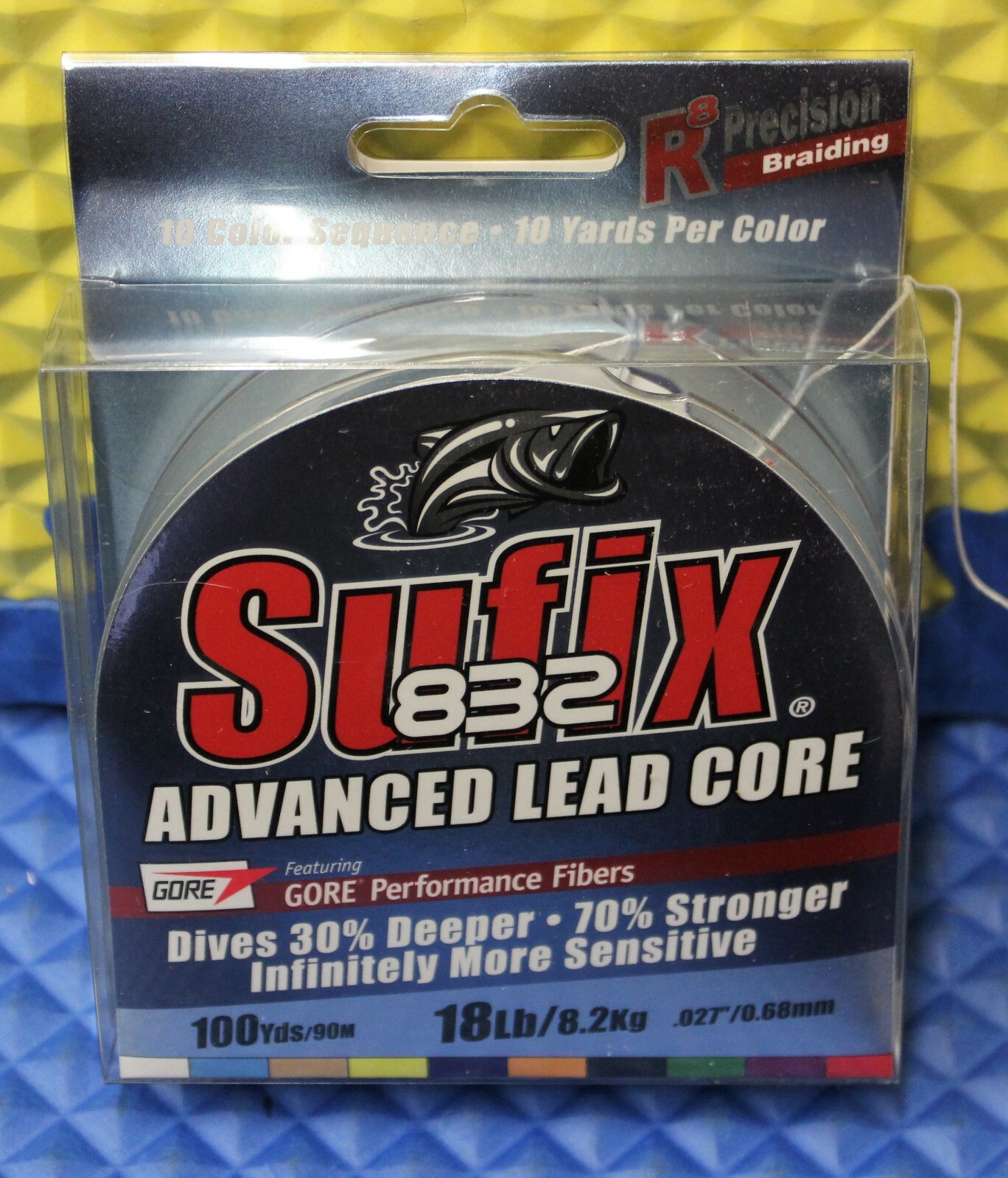Sufix 832 Advanced Lead Core 100YDS 18LB Metered 658-118MC