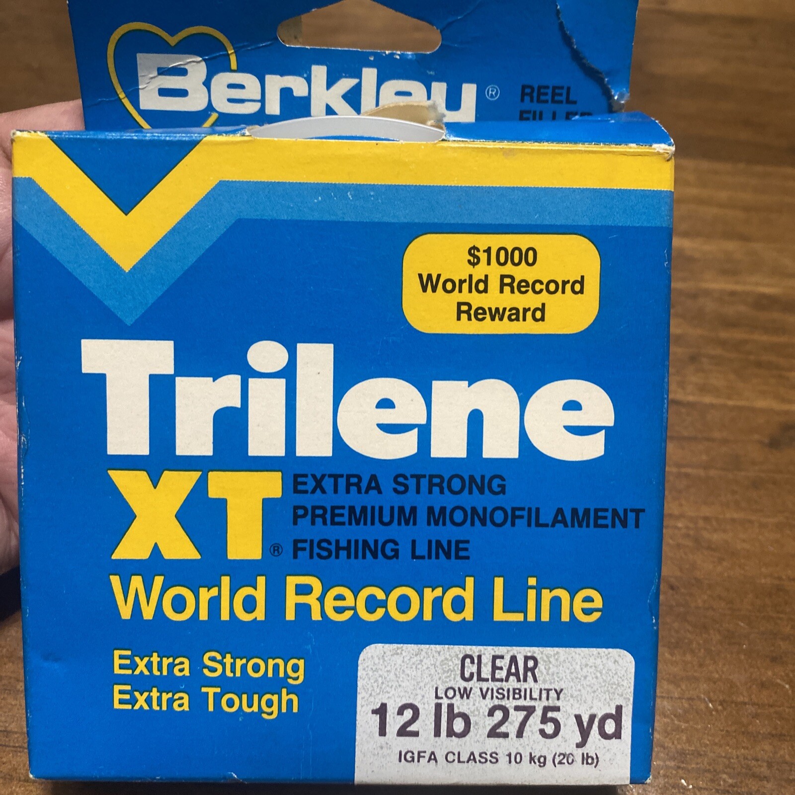 Trilene XT Low Visibility Clear, Extra Tough Fishing Line / 110 yds, 12 lb Test,