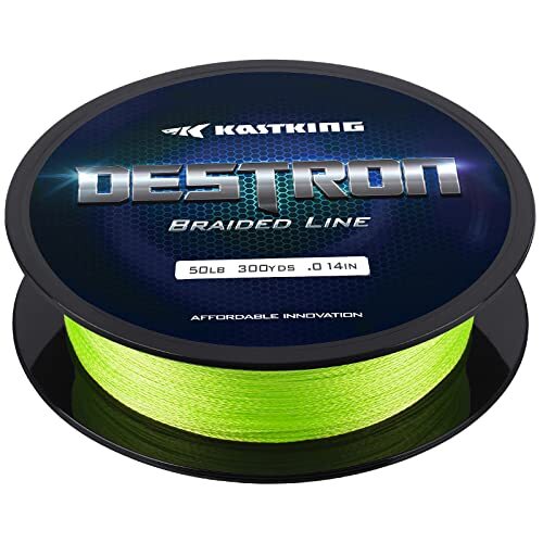 New KastKing Destron Braided Fishing Line, 150 yds-6lb-0.11mm Grass Green