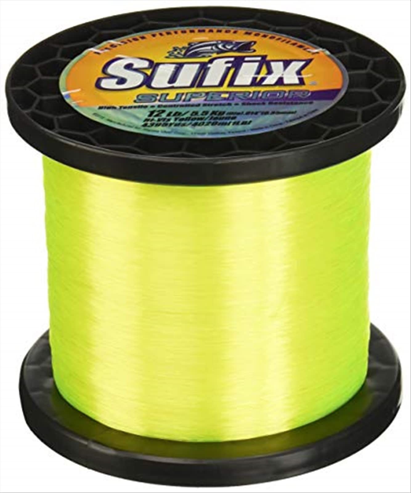 Superior 1Pound Spool Size Fishing Line 25Pound, HiVis Yellow 644125