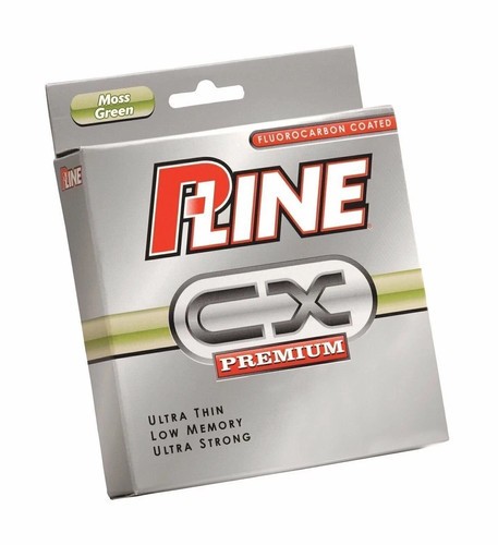 Two (2) Spools P-Line CX Premium Fluorocarbon Coated Fishing Line 15# 300yds Grn