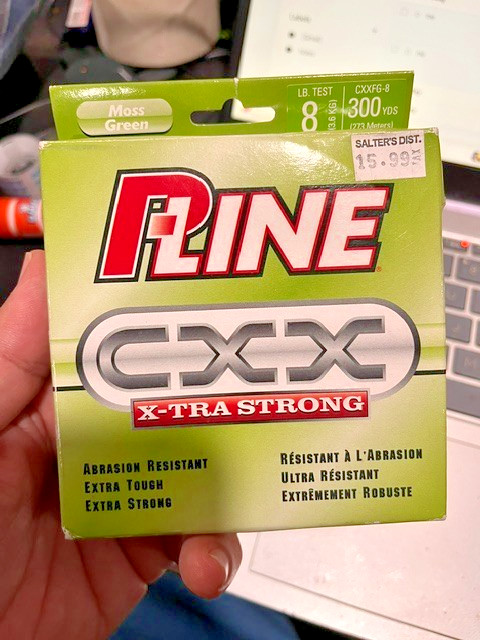 P-LINE X-TRA STRONG CXX 8LB TEST 300YDS MOSS GREEN