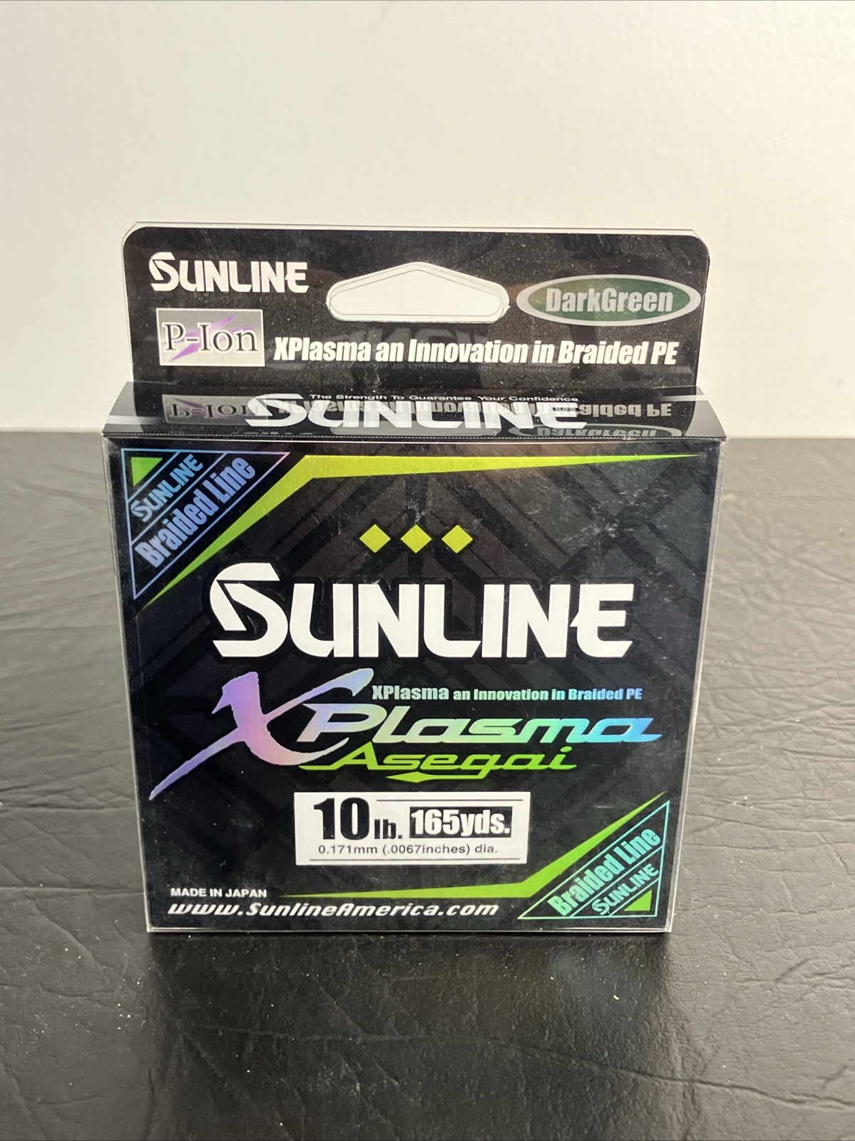 Sunline P.E Line Asegai Xplasma 165yds P.E 1 10lb Dark Green (5103)