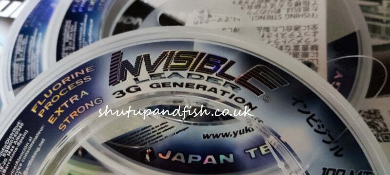 Yuki Invisible Shock Leader 3G Generation 100m Spools Extra Strong Fishing Line