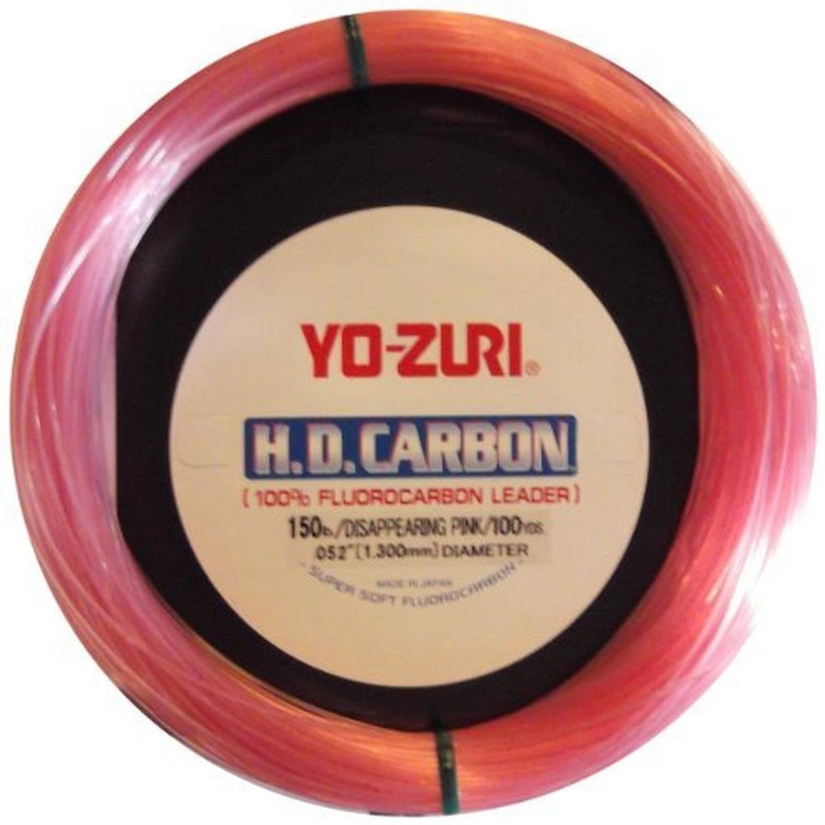 Yo-Zuri HD60-Pound-DP HD Fluorocarbon Leader, Pink, 60-Pound, 30-Yards