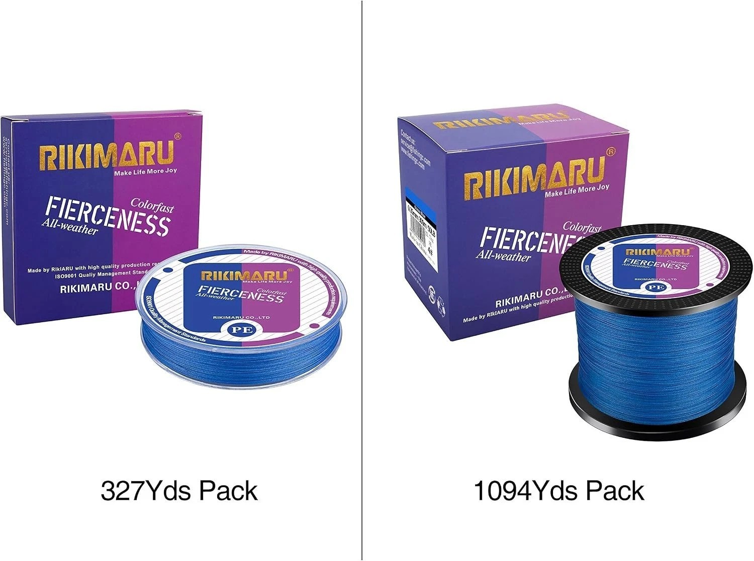 Abrasion Resistant Braided Fishing Line, 50LB, Ocean Blue