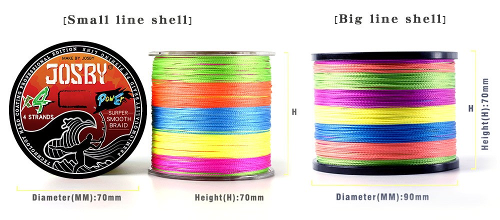 4Strands Fishing Line 300m/500m/1000m Braided PE Fishing Line – Strong & Durable