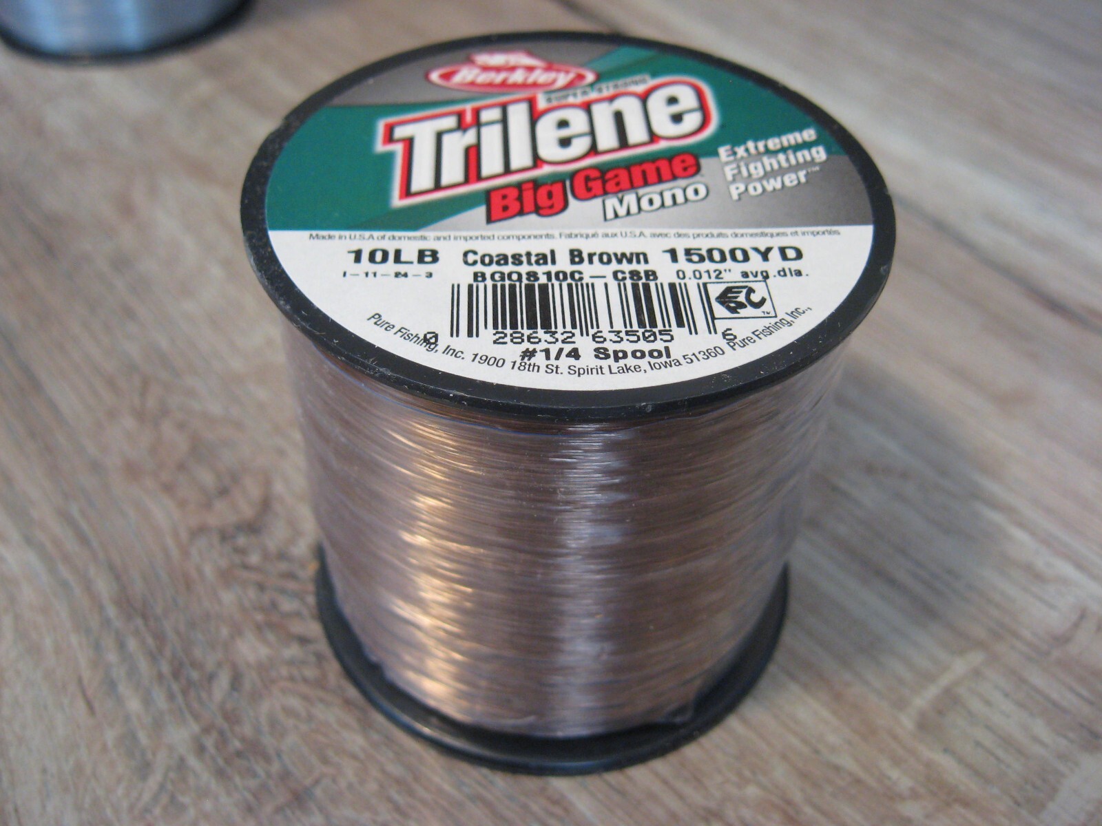 Berkley Trilene Big Game Mono Fishing Line 10 LB 1500 Yards Coastal Brown Color