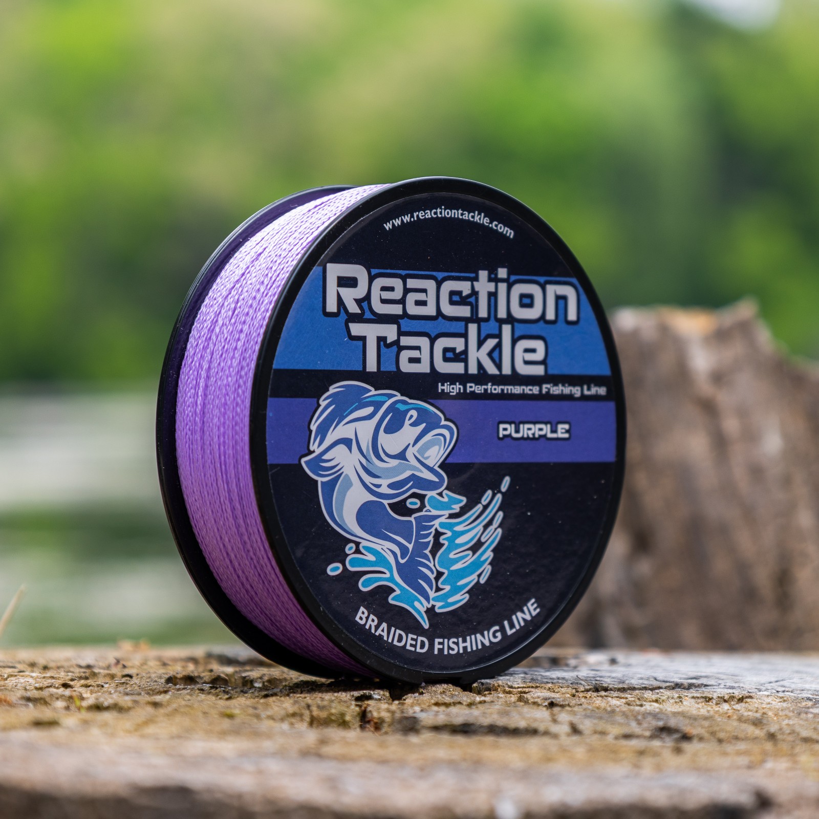 Reaction Tackle High Performance Braided Fishing Line / Braid – Purple