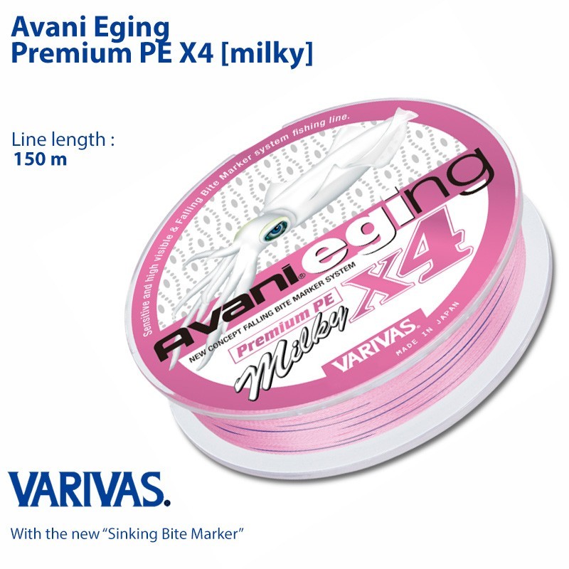 VARIVAS Avani Eging Premium PE X4 Milky – Braid Line PE Line made in japan