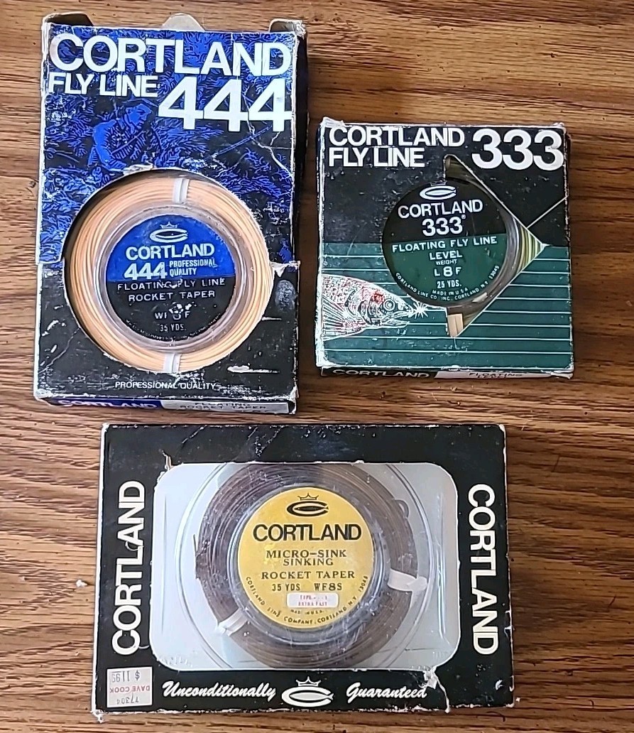 Cortland 444 Peach Fly Line Rocket Taper Floating WF-3-F Open Box Never Used