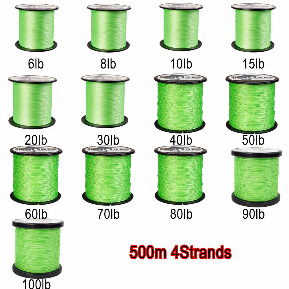 HERCULES Braided Fishing Line 300M 500M 1000M Super Fluorescent Green 10-300LB