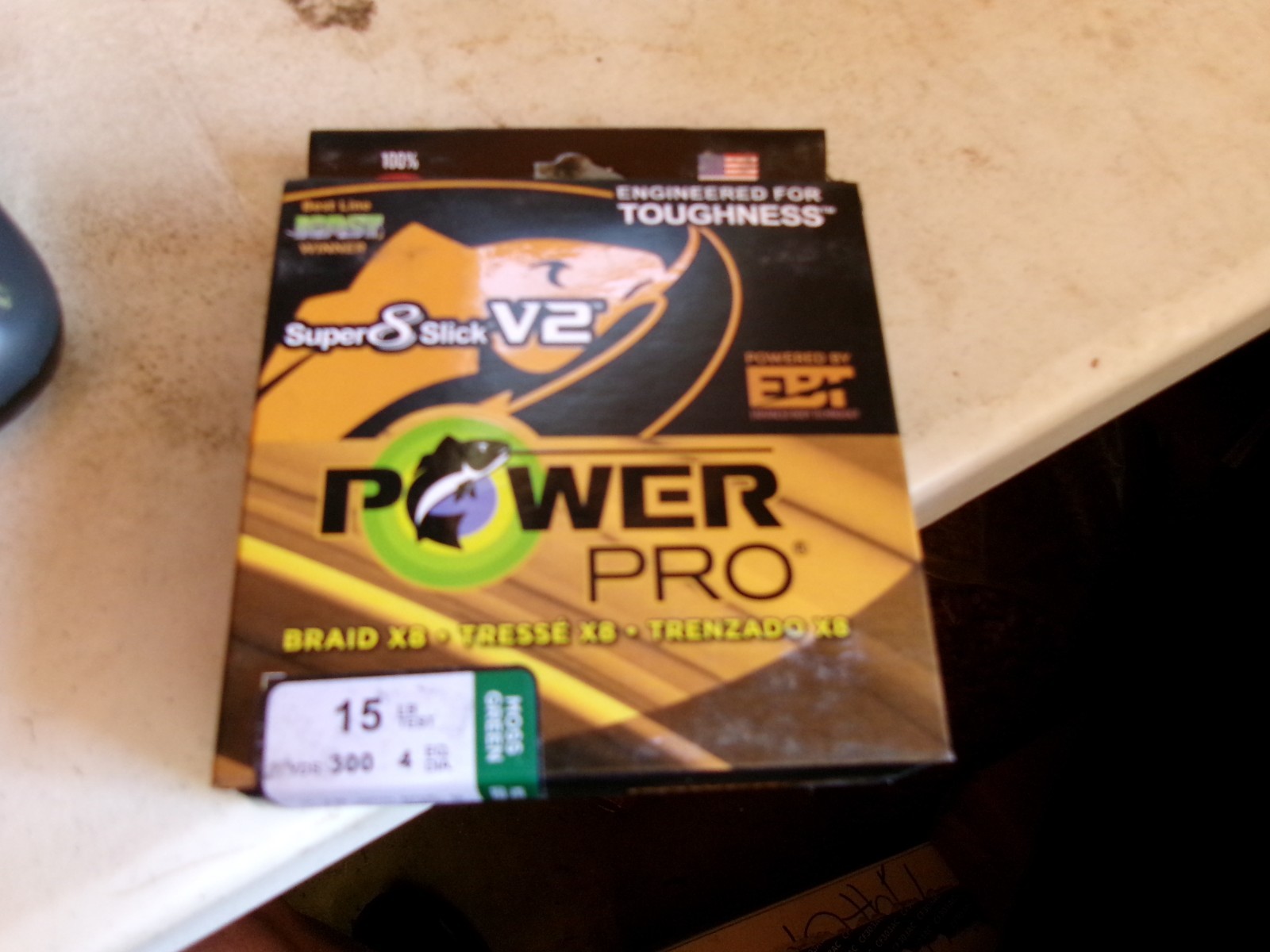 Power Pro Super Slick V2 Braid Fishing Line 15 lb Test 300 Yd moss green