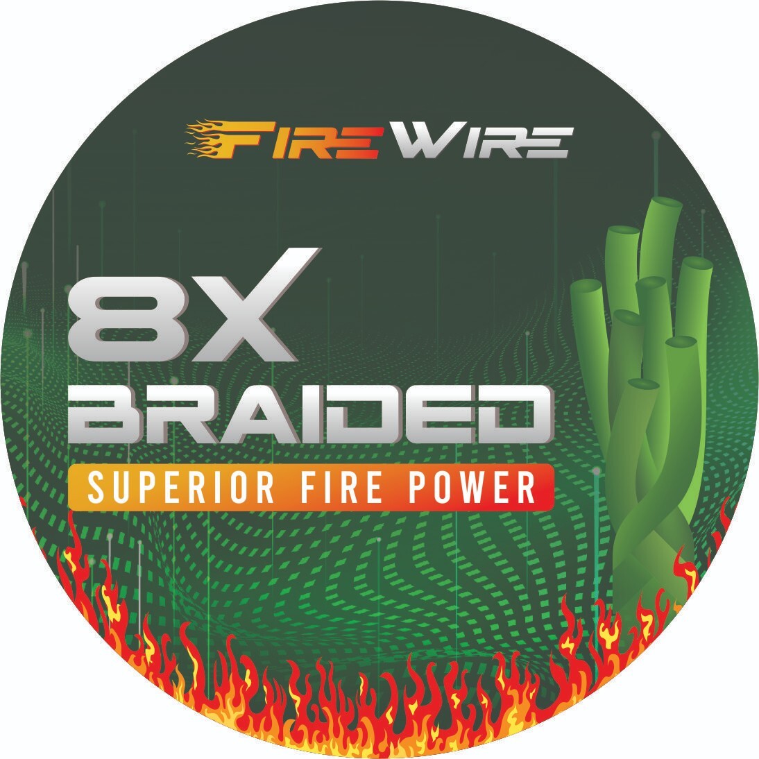 8X Braided Firewire PE Fishing Line 20, 30, 40, 50 60 HIGH VIs- GREEN 150 YDS