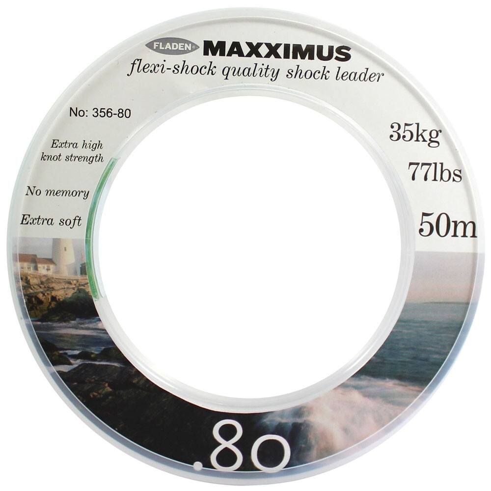 Fladen Fishing Maxximus Flexi Shock Leader Line – Clear 50m Spools