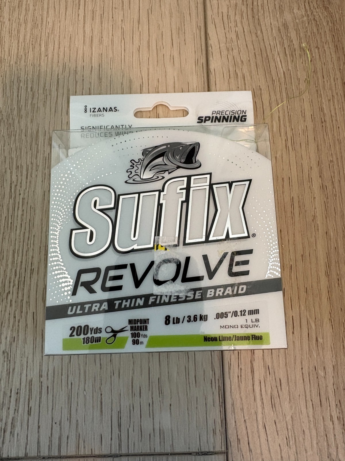 Sufix 691 Revolve Braid 8lb 8 lb 200Yd Camo, Green, Neon Lime line NIP NEW