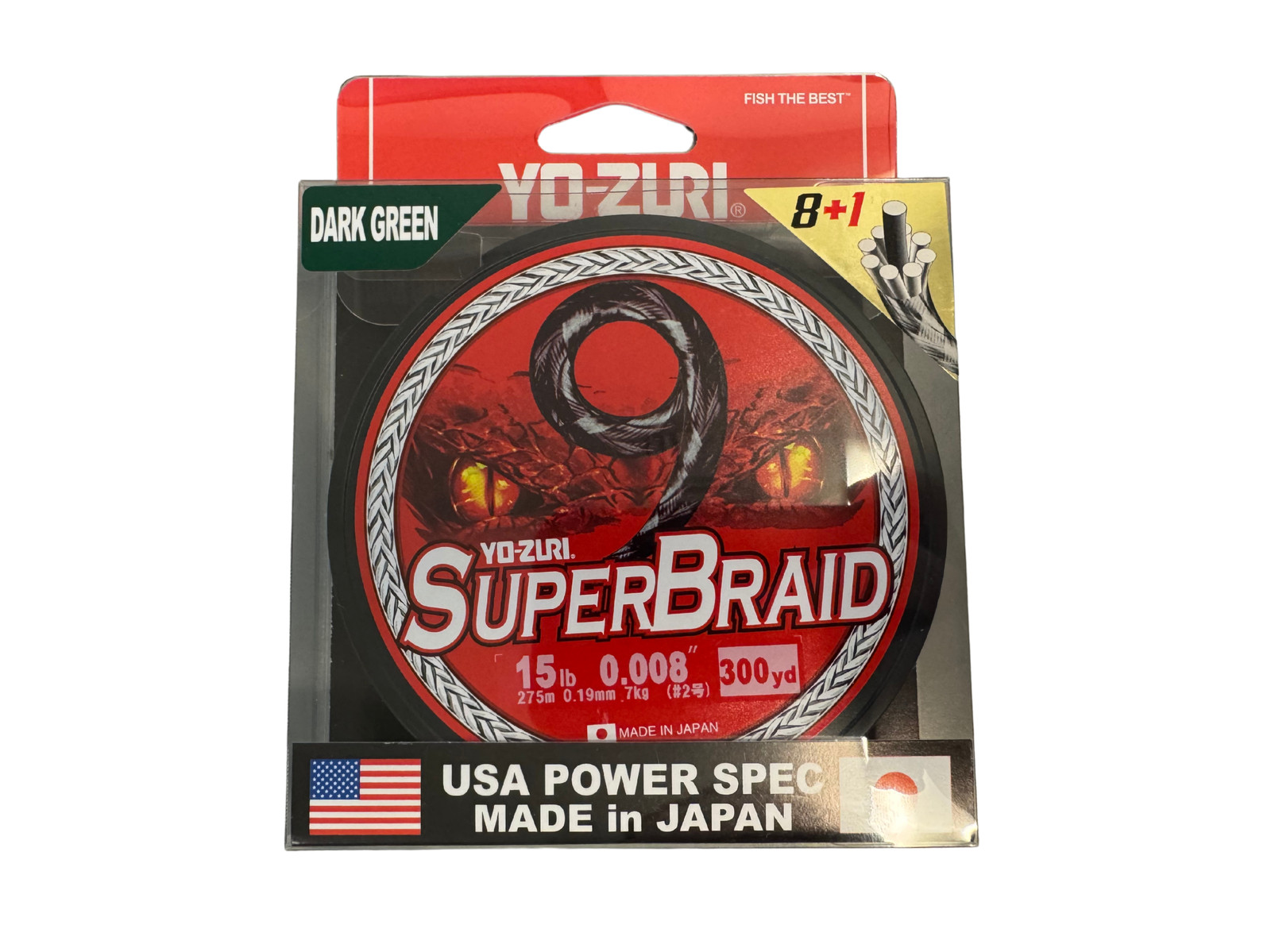 Yo-Zuri SuperBraid 9 Braided Line Dark Green 3000yd