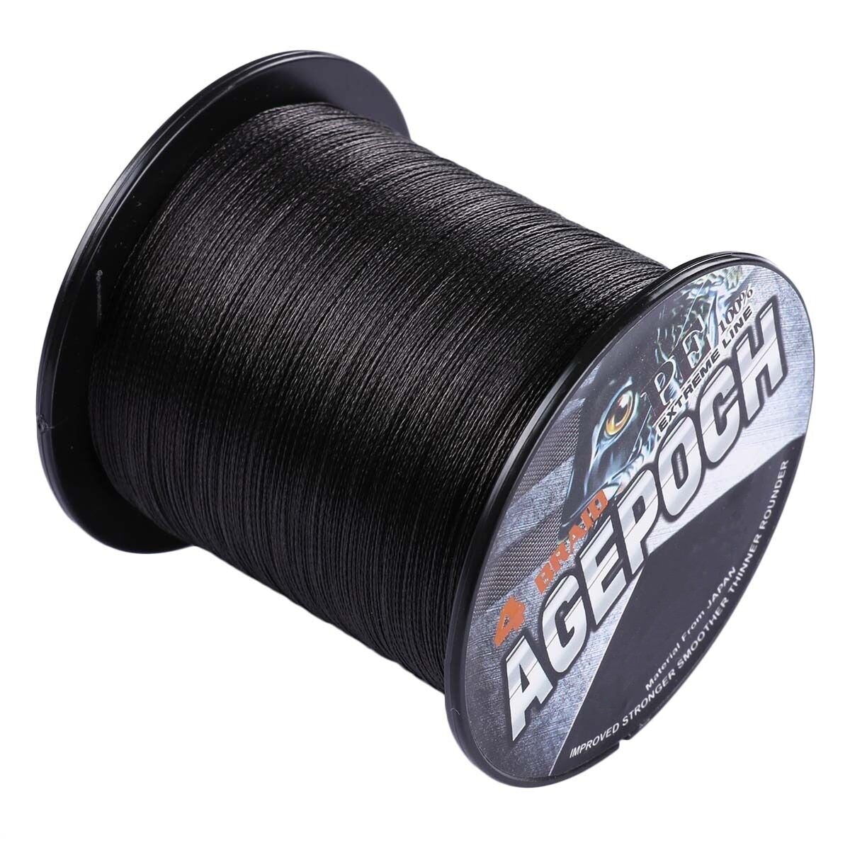 Dorisea 100M-2000M Pro Black Dynema Braided Fishing Line Extreme PE 6-300LB