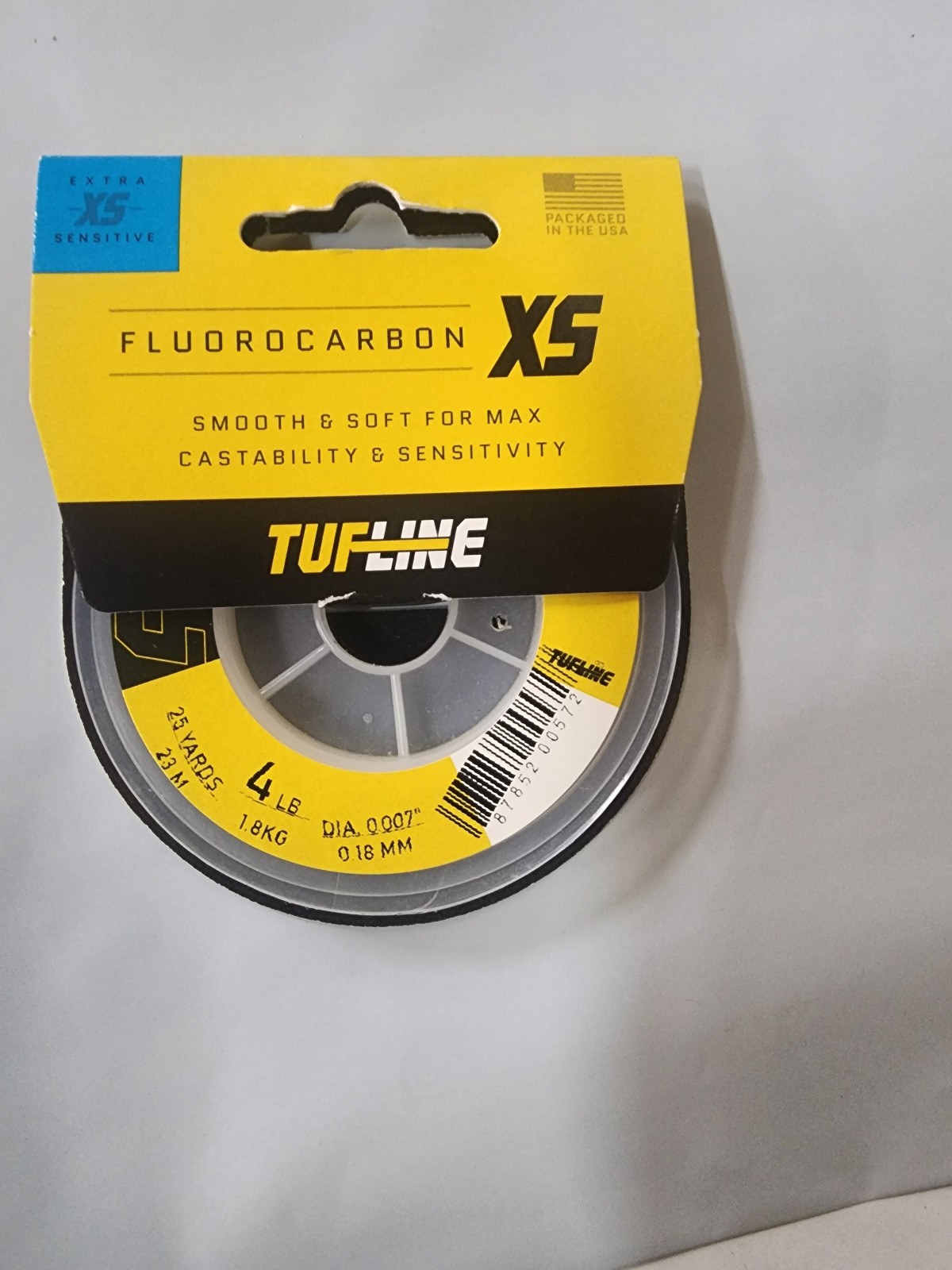 Tufline Fluorocarbon XS 4 lb 25 yards Smooth & Soft Castability Sensitivity NEW