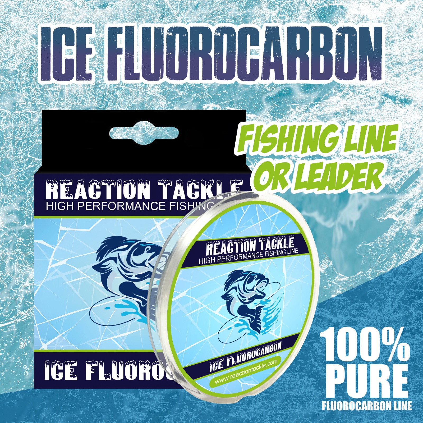 Reaction Tackle Ice Fishing Fluorocarbon
