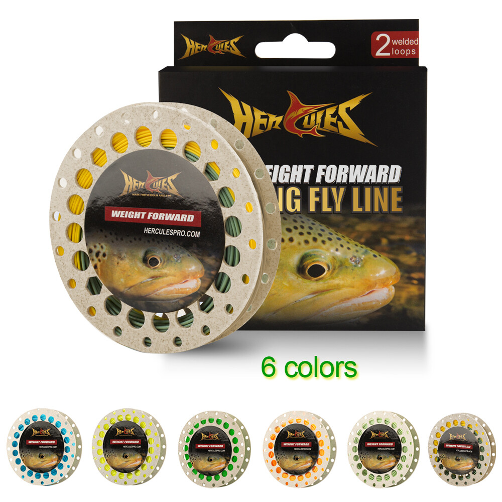 HERCULES Fly Fishing Line Floating Weight Forward Line with Double Welded Loop