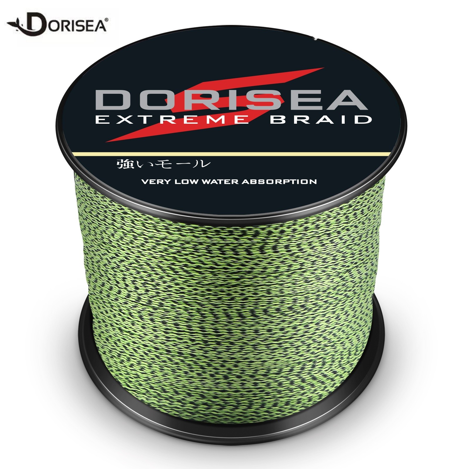 Power Braid Dorisea 100m~2000m Fluorescent Green/Black Spot Braided Fishing Line