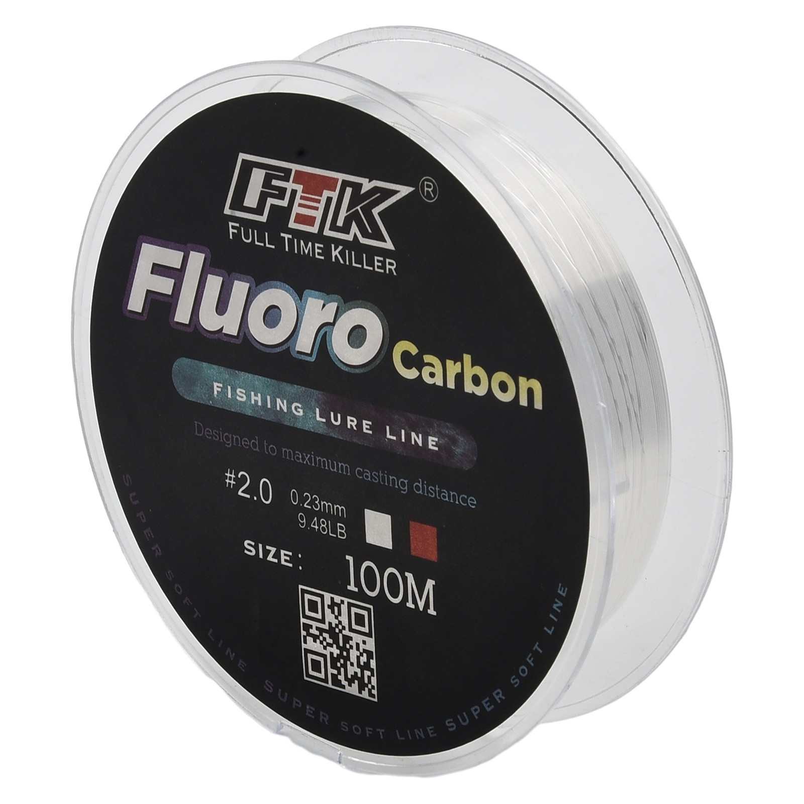 100M Fluorocarbon Fishing Lure Line 4.13-34.32LB Carbon Fiber Leader Soft Line