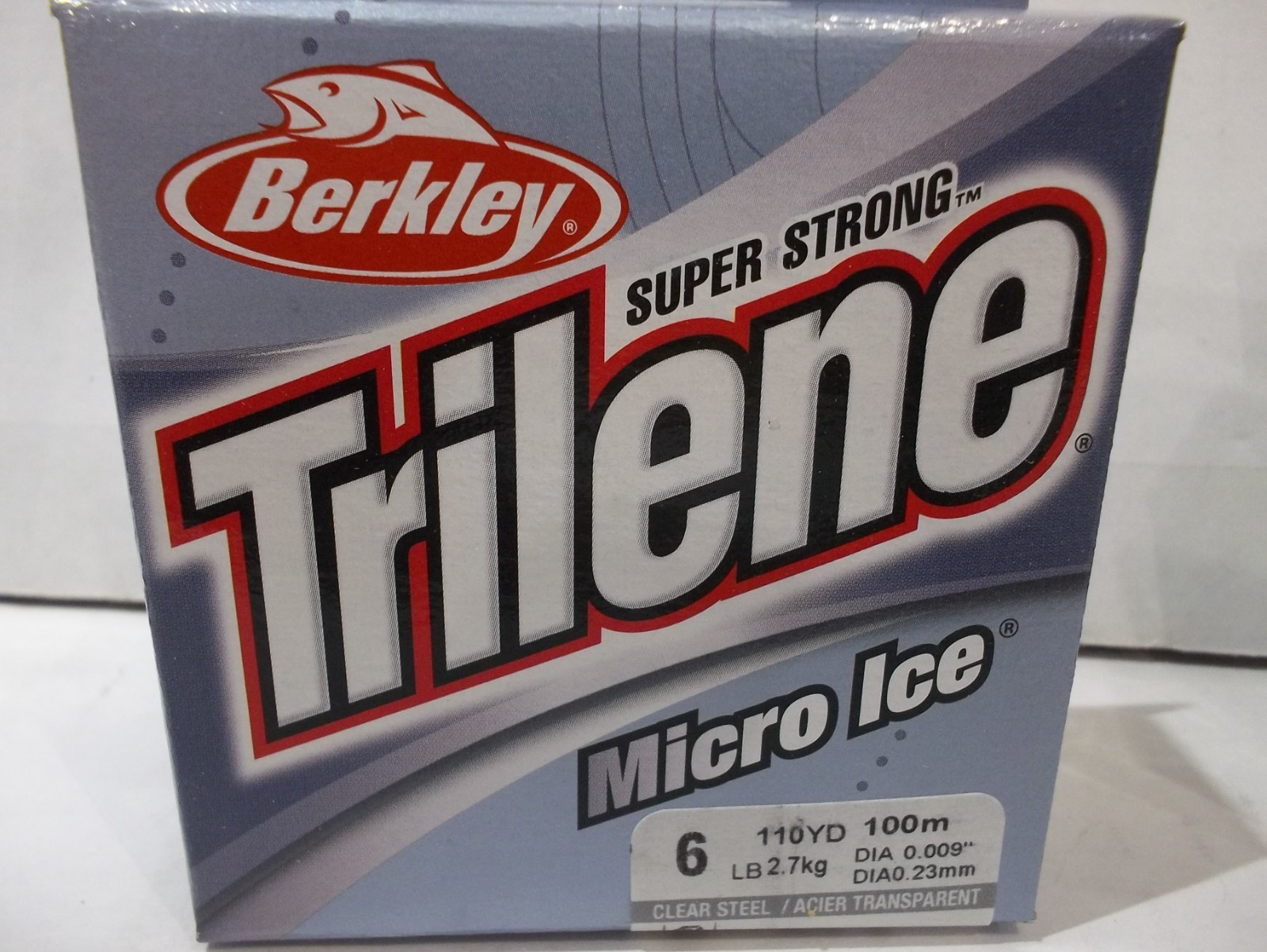 Berkley Trilene Micro Ice fishing line choose your size 110 yard clear steel NIP